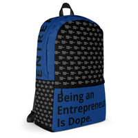 Entrepreneurship is Dope Backpack Roy/Blk