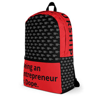 Entrepreneurship is Dope Backpack Red/Blk