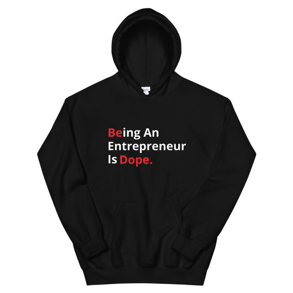 "BE DOPE" HOODIE - BLK, RED, WHITE