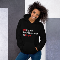 "BE DOPE" HOODIE - BLK, RED, WHITE